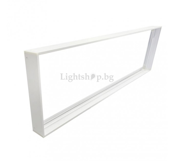 Рамка за открит монтаж COMPACT за LED панел 1200х300x63 бяла Lightex