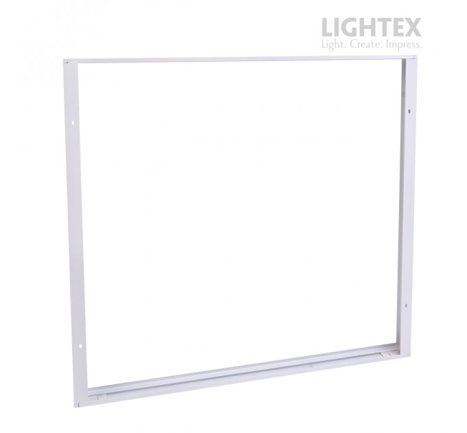 Рамка за открит монтаж COMPACT за LED панел 60х60 h43mm бяла Lightex