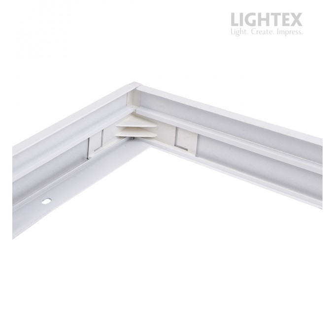 Рамка за открит монтаж COMPACT за LED панел 60х60 h43mm бяла Lightex
