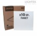 LED панел Willie за вграждане/Армстронг/ 595x595x18mm 40W 220V 4000K 4800lm бял Lightex - 10 броя