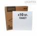 LED панел Willie за вграждане/Армстронг/ 595x595x18mm 40W 220V 6500K 4800lm бял Lightex - 10 броя