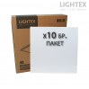LED панел Willie за вграждане/Армстронг/ 595x595x18mm 40W 220V 6500K 4800lm бял Lightex - 10 броя
