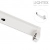 Шина за LED тръба BASIC 1x600mm T8 едностранно захранване 610x33x45mm Lightex