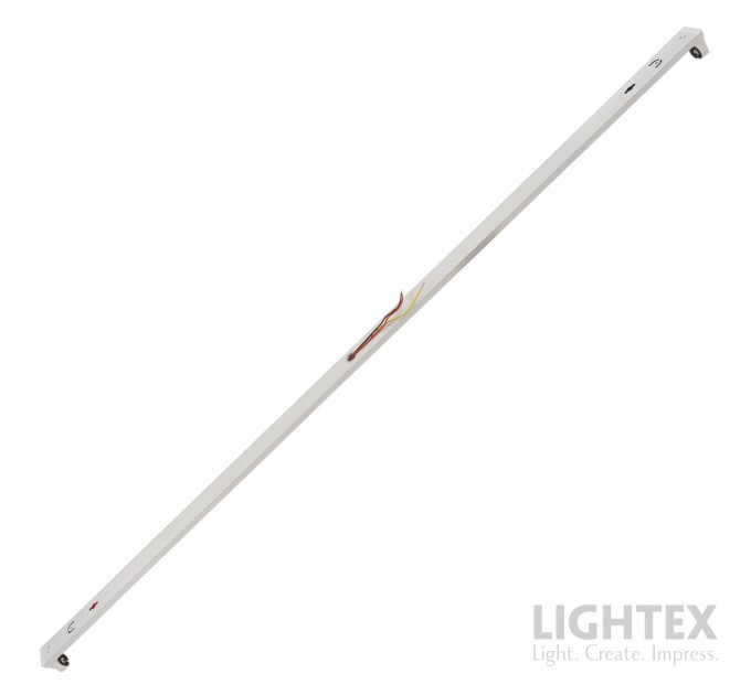Шина за LED тръба BASIC 1x1200mm T8 едностранно захранване 1220x33x45mm Lightex