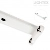 Шина за LED тръба BASIC 2x1200mm T8 едностранно захранване 1220x72x40mm Lightex