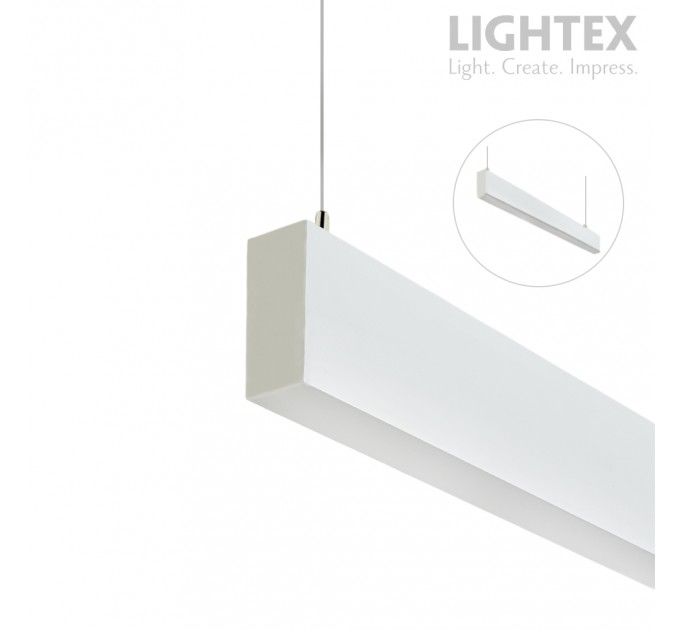 LED осветително тяло висящо TWIST II 36W+12W 4000K 4320lm 1200mm бяло Lightex