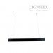 LED осветително тяло висящо TWIST II 36W+12W 4000K 4320lm 1200mm черно Lightex