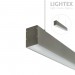LED осветително тяло висящо TWIST II 36W+12W 4000K 4320lm 1200mm сиво Lightex
