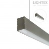 LED осветително тяло висящо TWIST II 36W+12W 4000K 4320lm 1200mm сиво Lightex