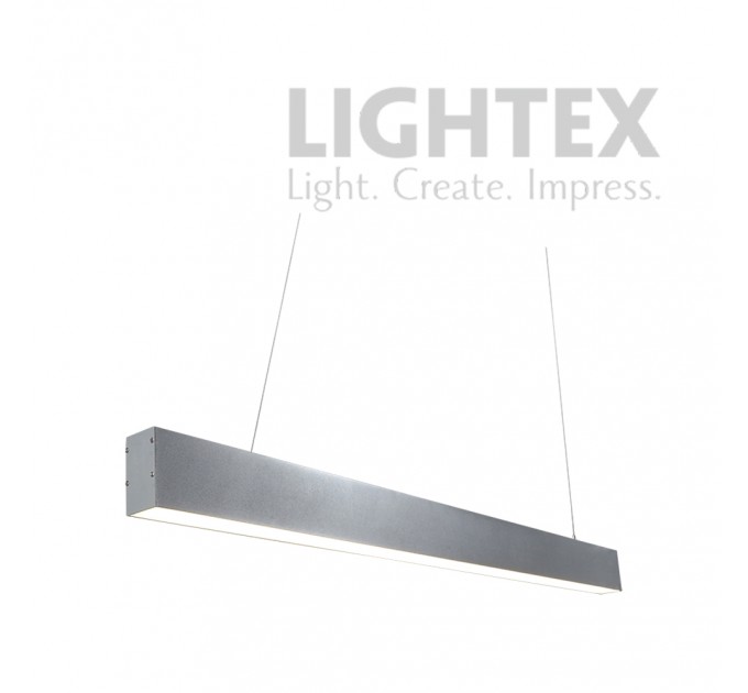 LED осветително тяло висящо TWIST II 36W+12W 4000K 4320lm 1200mm сиво Lightex