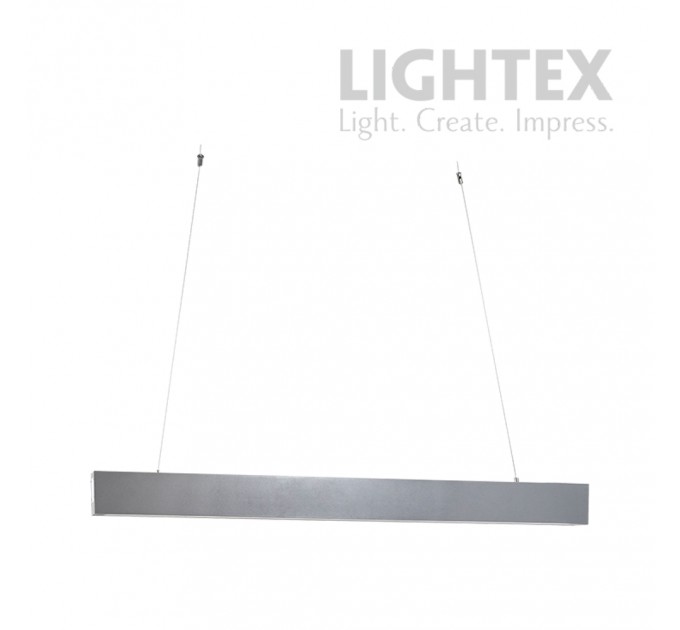 LED осветително тяло висящо TWIST II 36W+12W 4000K 4320lm 1200mm сиво Lightex