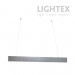 LED осветително тяло висящо TWIST II 36W+12W 4000K 4320lm 1200mm сиво Lightex