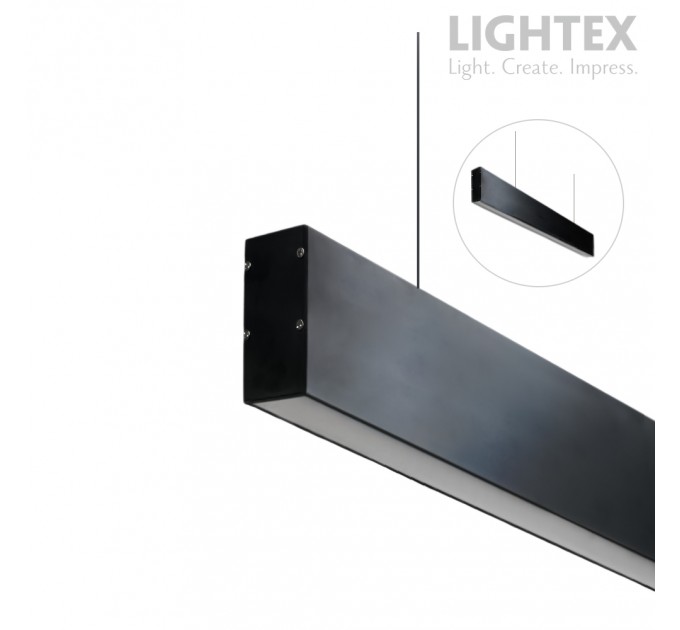 LED осветително тяло TEXAS с проволки 40W 240V 3000K/4000K/5700K 4600lm IP20 1200x50x75 сив Lightex