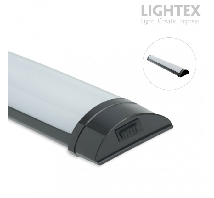 LED линейно тяло AMIGO 36W 220V 3CCT 3850lm 1200mm черно Lightex