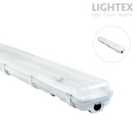 ЛОТ KARINA II за 2xLED T8 600mm  IP65 PC/PC едностранно захранване Lightex