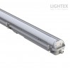 ЛОТ KARINA за 1xLED T8 1200mm  IP65 PC/PC SS clips едностранно захранване Lightex