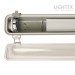 ЛОТ KARINA за 1xLED T8 1200mm  IP65 PC/PC SS clips едностранно захранване Lightex