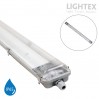ЛОТ KARINA за 2xLED T8 1200mm  IP65 PC/PC SS clips едностранно захранване Lightex