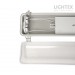 ЛОТ KARINA за 2xLED T8 1500mm  IP65 PC/PC SS clips едностранно захранване Lightex
