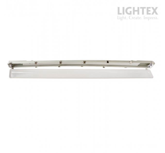 ЛОТ KARINA за 2xLED T8 1500mm  IP65 PC/PC SS clips едностранно захранване Lightex
