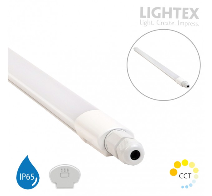 LED тяло LEE 40W 3000K/4000K/6500K 5760lm 240V IP65 1470x42x32mm Lightex