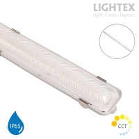 LED тяло IGOR max.6400lm 40W с избор на мощност 22W/27W/33W/40W 240V CCT 3000K/4000K/5700K IP65 1200mm PC/PC с TRIDONIC драйвър 1200x290x230mm Lightex