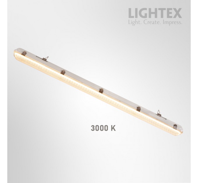 LED тяло IGOR max.9600lm 60W с избор на мощност 32W/40W/49W/60W 240V CCT 3000K/4000K/5700K IP65 1500mm PC/PC с TRIDONIC драйвър 1500x290x230mm Lightex