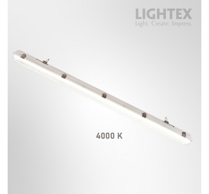 LED тяло IGOR max.9600lm 60W с избор на мощност 32W/40W/49W/60W 240V CCT 3000K/4000K/5700K IP65 1500mm PC/PC с TRIDONIC драйвър 1500x290x230mm Lightex