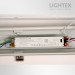 LED тяло IGOR max.6400lm 40W с избор на мощност 22W/27W/33W/40W 240V CCT 3000K/4000K/5700K IP65 1200mm PC/PC с TRIDONIC драйвър 1200x290x230mm Lightex