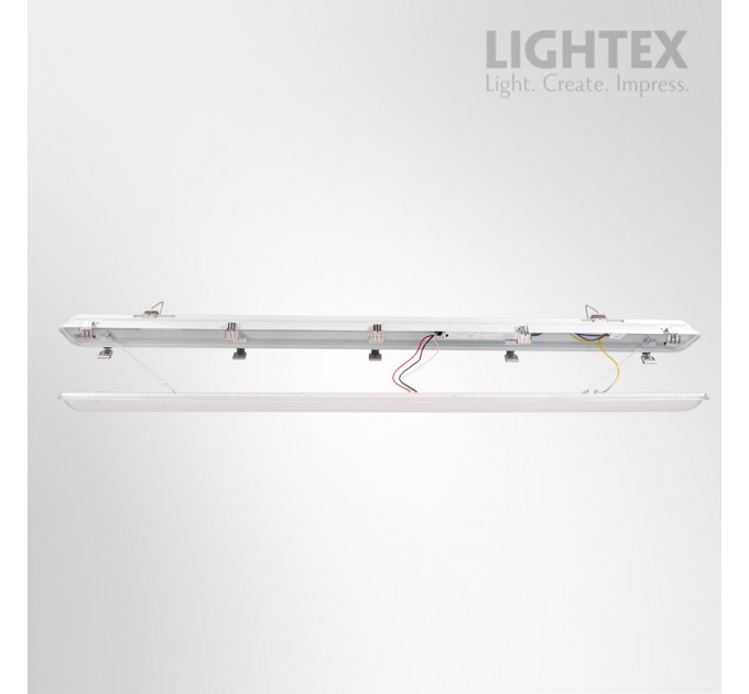 LED тяло IGOR max.9600lm 60W с избор на мощност 32W/40W/49W/60W 240V CCT 3000K/4000K/5700K IP65 1500mm PC/PC с TRIDONIC драйвър 1500x290x230mm Lightex