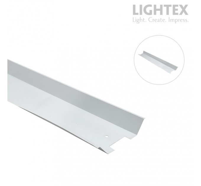 Отражател  за шина 2х1200мм бял Lightex
