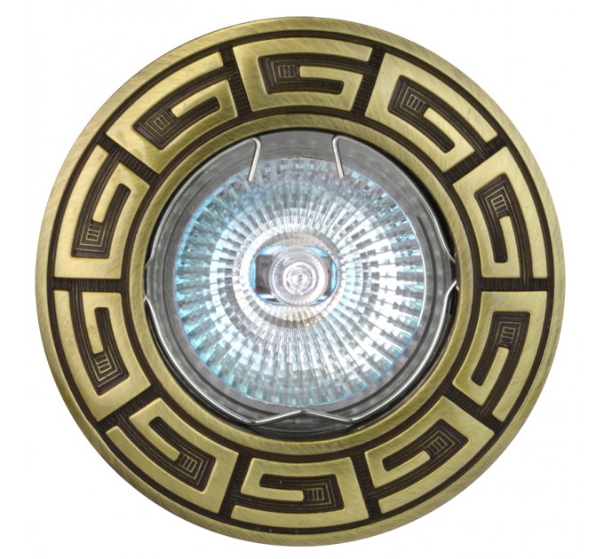 Луна RL HL501GAB MR16 GX5.3 max.7W LED алуминиева стационарна Ø87mm/cut 60mm антично зелено Lightex