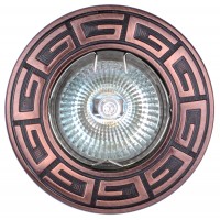 Луна RL HL502RAB  MR16 GX5.3 max.7W LED алуминиева стационарна Ø87mm/cut 60mm антично червено Lightex