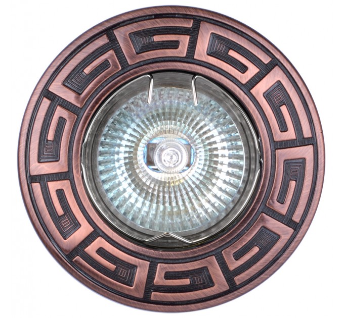 Луна RL HL502RAB  MR16 GX5.3 max.7W LED алуминиева стационарна Ø87mm/cut 60mm антично червено Lightex
