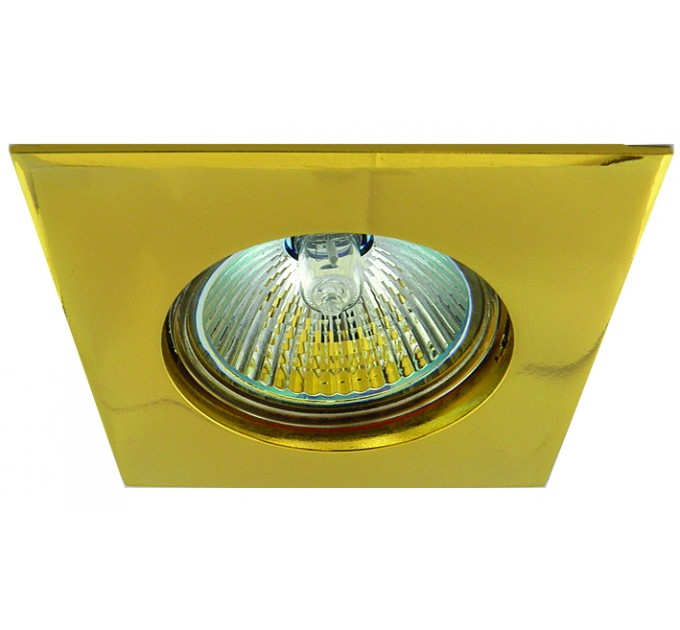 Луна RL HL1000G MR16 GX5.3 max.7W LED алуминиева стационарна квадрат 58x58mm/cut Ø62mm злато Lightex
