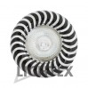 Луна HL2204CH/BL MR16 GX5.3 max.7W LED алуминиева стационарна Ø100mm/cut 50mm хром+черно Lightex