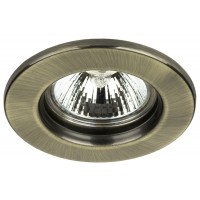 Луна RL HL3006GAB MR16 GX5.3 max.7W LED стоманена стационарна Ø81mm/cut 60mm антично зелено Lightex