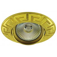 Луна RL HL601G  MR16 GX5.3 max.7W LED алуминиева подвижна Ø90mm/cut 75mm злато Lightex