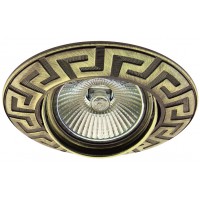 Луна RL HL602GAB  MR16 GX5.3 max.7W LED алуминиева подвижна Ø90mm/cut 75mm антично зелено Lightex