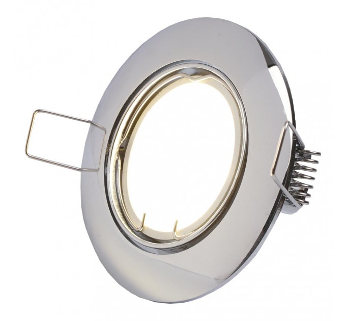 Луна GU10 алуминиева подвижна Ø83mm/cut 75mm хром Lightex