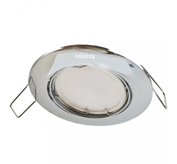 Луна GU10 алуминиева подвижна Ø83mm/cut 75mm хром Lightex