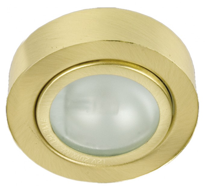 Мебелна луна открит монтаж RL HL4503SG G4 20W Ø50mm H20mm алуминиева  матирано злато с лампа Lightex