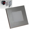 LED луна за вграждане в стена STEP LIGHT 1W 4000K 48302 сребро EMITHOR