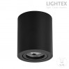 Луна за външен монтаж 1*GU10 max.7W LED кръг черна Ø80mm Lightex