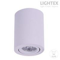 Луна за външен монтаж 1*GU10 max.7W LED кръг бяла Ø80mm Lightex