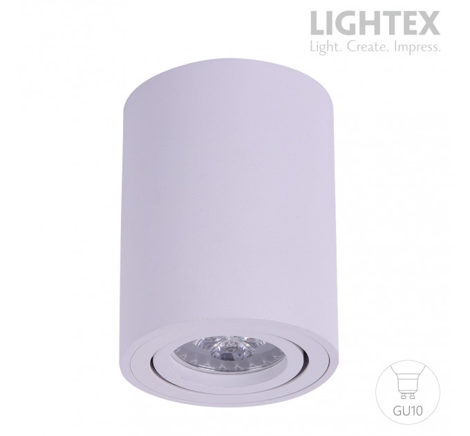 Луна за външен монтаж 1*GU10 max.7W LED кръг бяла Ø80mm Lightex