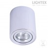 Луна за външен монтаж 1xGU10 max.7W LED кръг сатен хром Ø85mm Lightex