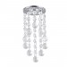 Луна стационарна кръгла хром + кристали LS400200  MR16 max.7W LED Ø85x290mm/cut 55mmLightex