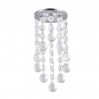 Луна стационарна кръгла хром + кристали LS400200  MR16 max.7W LED Ø85x290mm/cut 55mmLightex