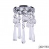 Луна стационарна кръгла хром + кристали LS400206 MR16 max.7W LED Ø85x150mm/cut 55mm Lightex